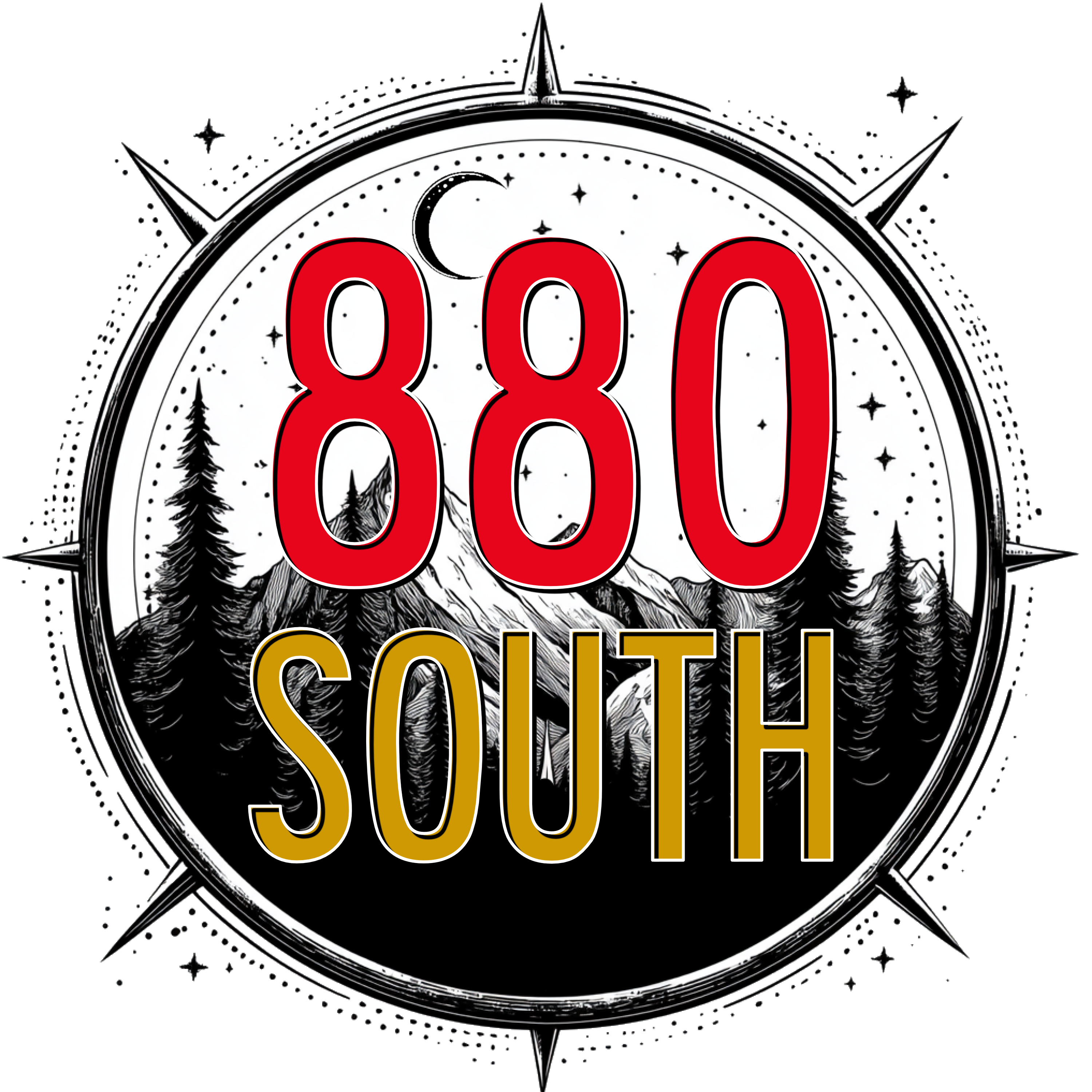 880 South Compass Sticker (3